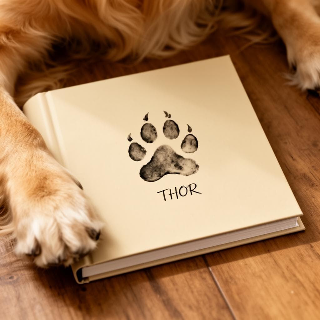 Marca da pegada - registro da patinha